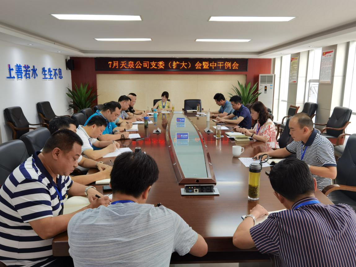 天泉公司召開支委（擴(kuò)大）會(huì)暨中干例會(huì)