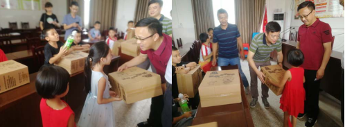 集團(tuán)公司黨委書記、董事長(zhǎng)周燕賓一行到栗子村開展脫貧幫