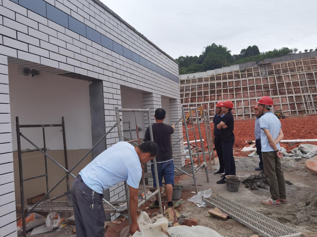 集團公司領導現場督導高捷水廠建設進度