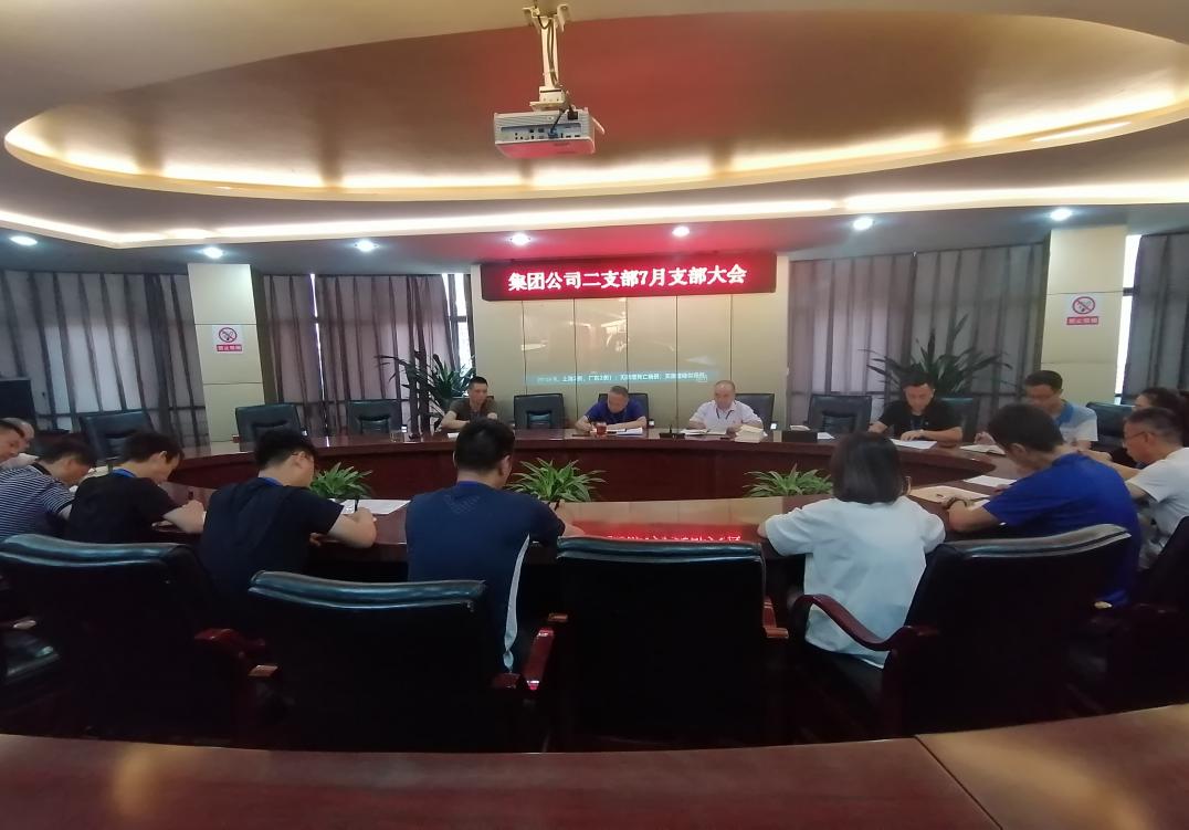 集團(tuán)公司二支部召開七月黨員大會暨黨史 學(xué)習(xí)教育專題組織生活會