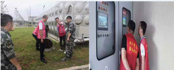 共產(chǎn)黨員服務(wù)大隊(duì)支部走進(jìn)駐宜部隊(duì)開展供水服務(wù)活動