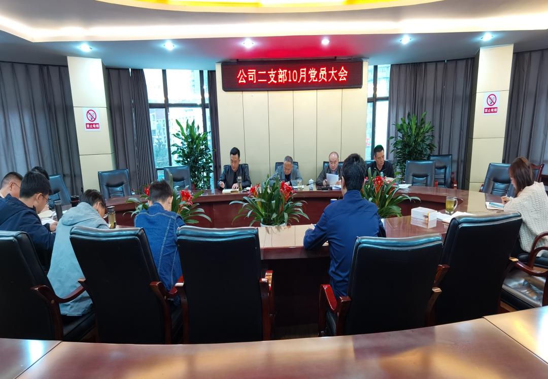 集團公司二支部召開十月黨員大會暨黨建業(yè)務(wù)互融共促主題黨日活動